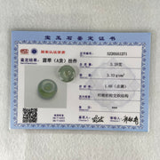 Type A Grey Jadeite Ping An Kou Donut Charm Pendant 3.28g 15.6 by 6.7mm - Huangs Jadeite and Jewelry Pte Ltd