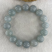 Type A High Quality Faint Grey & Lavender Jade Jadeite Beads Bracelet - 77.9g 14.5mm/bead 16 beads 18cm - Huangs Jadeite and Jewelry Pte Ltd