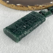 Type A Jelly Blueish Green Jadeite 9 Dragon Double Side Pendant 121.51g 62.8 by 28.9 by 11.5mm - Huangs Jadeite and Jewelry Pte Ltd