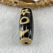 Natural Powerful Tibetan Old Oily Agate Guan Yin with Moon Sun Star Dzi Bead Heavenly Master (Tian Zhu) 观音天珠 9.43g 37.9 by 12.6mm - Huangs Jadeite and Jewelry Pte Ltd