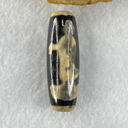 Natural Powerful Tibetan Old Oily Agate Guan Yin with Moon Sun Star Dzi Bead Heavenly Master (Tian Zhu) 观音天珠 9.43g 37.9 by 12.6mm - Huangs Jadeite and Jewelry Pte Ltd