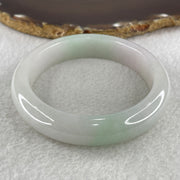 Type A Faint Green and Lavender Jadeite Bangle 70.75g inner diameter 58.4mm 13.8 by 9.0mm (Very Very Slight Internal Line) - Huangs Jadeite and Jewelry Pte Ltd