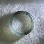 Type A Icy Wuji Grey Black Jadeite Ring 2.63g 5.1 by 3.1mm US8 HK17.5 (Very Slight Fine Internal Lines) - Huangs Jadeite and Jewelry Pte Ltd