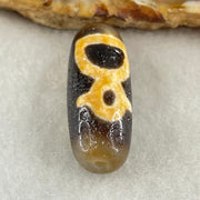 Natural Powerful Tibetan Old Oily Agate Double Cai Shen Dzi Bead Heavenly Master (Tian Zhu) 双财神长天珠 5.80g 29.3 by 11.2mm - Huangs Jadeite and Jewelry Pte Ltd