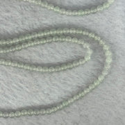 Type A ICY Light Green Jadeite Beads Necklace 13.59g 55cm 3.8mm 156 Beads - Huangs Jadeite and Jewelry Pte Ltd