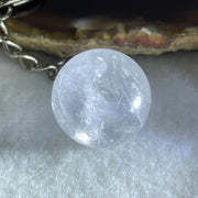Natural Clear Quartz Mini Ball Charm 14.77g 20.3mm - Huangs Jadeite and Jewelry Pte Ltd