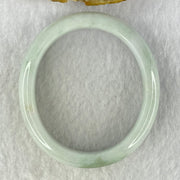 Type A Lavender and Green Jadeite Oval Bangle Internal Diameter 51.4mm 43.39g 13.1 by 7.2mm (Very Slight Internal Lines) - Huangs Jadeite and Jewelry Pte Ltd
