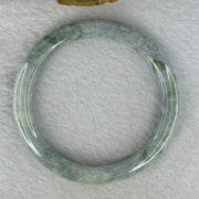 Type A Deep Lavender and Green Piao Hua Jadeite Bangle 34.38g Internal Diameter 56.0mm 8.1 by 8.1mm (External Line) - Huangs Jadeite and Jewelry Pte Ltd