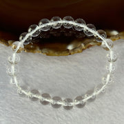 Natural Clear Quartz Bracelet 天然白水晶手链 18.62g 16.5cm 8.4mm 24 Beads - Huangs Jadeite and Jewelry Pte Ltd