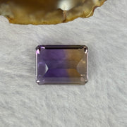 Natural Faceted Ametrine Parallelogram Shape 14.71ct 16.3 by 12.6 by 9.2mm - Huangs Jadeite and Jewelry Pte Ltd