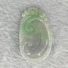 Type A Green with Faint Green Jadeite Ruyi 如意 52.60g 42.1 by 21.8 by 6.5mm - Huangs Jadeite and Jewelry Pte Ltd
