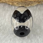 Natural Powerful Tibetan Old Oily Agate Tiger Tooth Daluo Dzi Bead Heavenly Master (Tian Zhu) 1.89g 14.1 by 9.7mm - Huangs Jadeite and Jewelry Pte Ltd