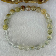 Natural Blue Rabbit Hair Rutilated Quartz Beads Bracelet 22.20g 18cm 8.8mm 26 Beads - Huangs Jadeite and Jewelry Pte Ltd