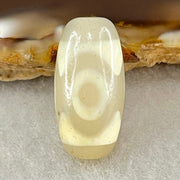 Natural Powerful Tibetan Old Oily Agate 3 Eyes Dzi Bead Heavenly Master (Tian Zhu) 三眼天诛 2.93g 20.0 by 10.2mm - Huangs Jadeite and Jewelry Pte Ltd
