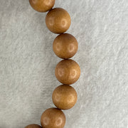 Certified Natural Sandalwood Beads Bracelet 16.72g 16cm 12.0mm 17Beads - Huangs Jadeite and Jewelry Pte Ltd