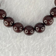 Natural Blood Rosewood Beads Bracelet 天然血檀手链 10.35g 17cm 10.5mm 19 Beads - Huangs Jadeite and Jewelry Pte Ltd