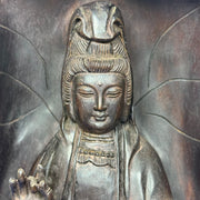 Natural Zitan Wood Guan Yin Display 5,331.6g 183.0 by 120.0 by 488.0mm - Huangs Jadeite and Jewelry Pte Ltd