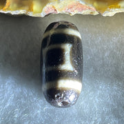 Natural Powerful Tibetan Old Oily Agate Sky Door Serenity 1 Eye Dzi Bead Heavenly Master (Tian Zhu) 一眼天诛 2.68g 19.2 by 9.5mm - Huangs Jadeite and Jewelry Pte Ltd