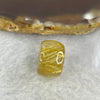 Good Grade Natural Golden Rutilated Quartz Crystal Lulu Tong Barrel 天然金顺发晶水晶露露通桶 
4.00g 9.5 by 15.1mm - Huangs Jadeite and Jewelry Pte Ltd