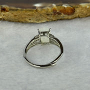 Natural Moonstone In S925 Sliver Ring (Adjustable Size) 1.79g 11.0 by 5.9 by 5.0mm - Huangs Jadeite and Jewelry Pte Ltd
