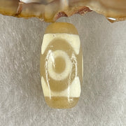 Natural Powerful Tibetan Old Oily Agate 3 Eyes Dzi Bead Heavenly Master (Tian Zhu) 三眼天诛 2.96g 20.0 by 10.1mm - Huangs Jadeite and Jewelry Pte Ltd