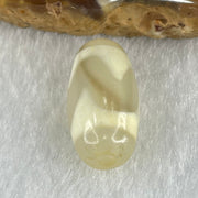 Natural Powerful Tibetan Old Oily Agate Tiger Tooth Daluo Dzi Bead Heavenly Master (Tian Zhu) 虎呀天诛 2.99g 20.1 by 10.1mm - Huangs Jadeite and Jewelry Pte Ltd