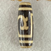 Natural Powerful Tibetan Old Oily Agate Double Du Mu Dzi Bead Heavenly Master (Tian Zhu) 
10.11g 37.8 by 13.0mm - Huangs Jadeite and Jewelry Pte Ltd