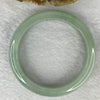 Rare Type A Semi Icy Translucent Light Blueish Green Jadeite Bangle 稀有 A 货半冰浅蓝绿色翡翠手镯 329.12 cts 65.82g Inner Diameter 60.55mm External Diameter 76.80mm 13.7 by 8.2mm (Perfect) with NGI Cert No. 16813537 - Huangs Jadeite and Jewelry Pte Ltd