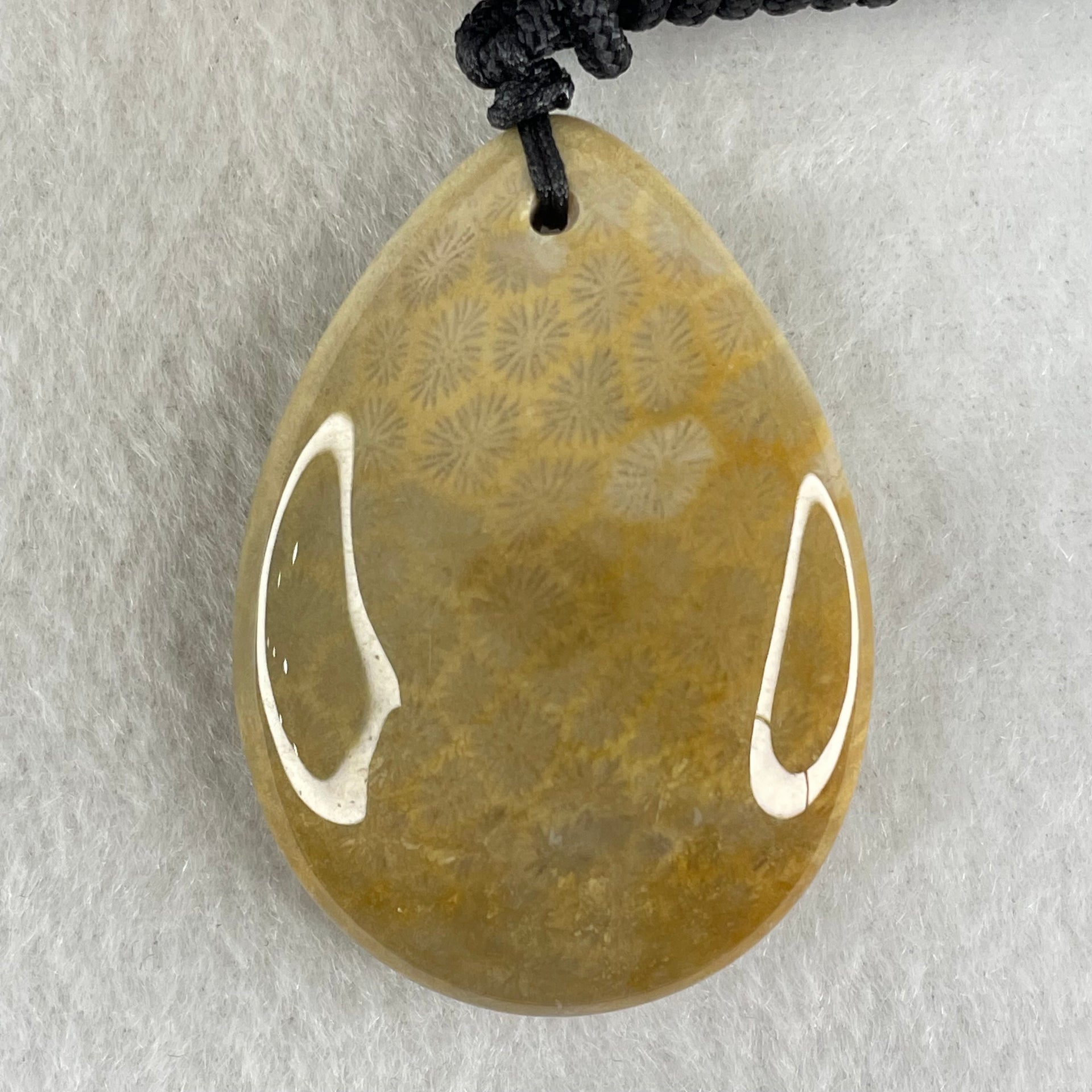 Natural Brown Coral Agate Pendant 19.88g 44.0 by 31.3 by 10.5mm - Huangs Jadeite and Jewelry Pte Ltd