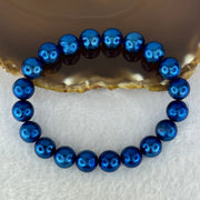 Natural Meteorite Bule Color Beads Bracelet 88.65g 17.5cm 10.3mm 20 Beads - Huangs Jadeite and Jewelry Pte Ltd