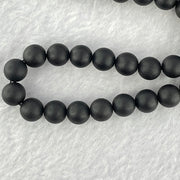 Natural Dark Matt Black Amber Beads Necklace 天然大黑天翁琥珀项链 14.98g 44cm 7.7mm 60 Beads - Huangs Jadeite and Jewelry Pte Ltd