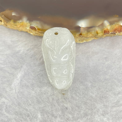 Type A Light Lavender Pea Pod Jadeite 3.56g by 12.5 by 23.2 by 5.0mm - Huangs Jadeite and Jewelry Pte Ltd