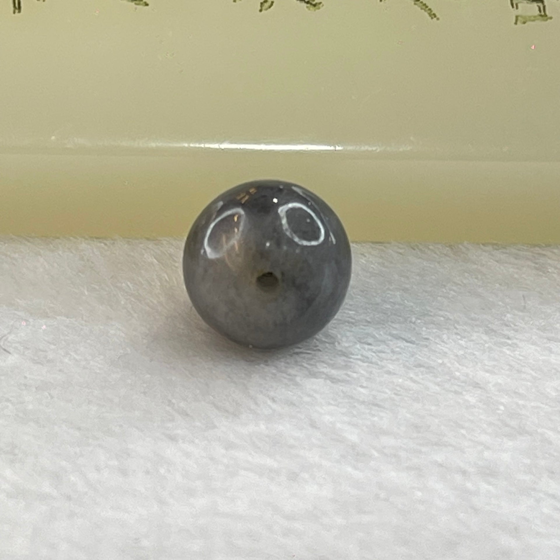 Type A Grey Wuji Jadeite Beads for Bracelet/Necklace/Earring/Ring 1.80g 10.2mm - Huangs Jadeite and Jewelry Pte Ltd