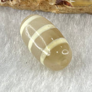 Natural Powerful Tibetan Old Oily Agate 3-Lines Dzi Bead Heavenly Master (Tian Zhu) 三行天诛 2.51g 17.9 by 9.7mm - Huangs Jadeite and Jewelry Pte Ltd