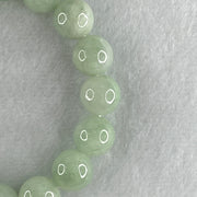 Type A Light Green Jadeite Beads Bracelet 53.65g 16cm 12.7mm 16 Beads (Slight Internal and External Lines) - Huangs Jadeite and Jewelry Pte Ltd