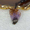 Natural Auralite 23 Nine Tail Fox Pendent 天然极光23九尾狐牌 8.32g 33.4 by 23.8 by 8.4mm - Huangs Jadeite and Jewelry Pte Ltd