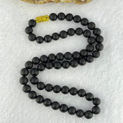 Special Natural Old Black King Amber Beads Necklace 特一天然老黑王琥珀项链 15.94g 45cm  8.0mm 59 Beads - Huangs Jadeite and Jewelry Pte Ltd