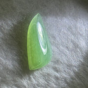 Type A Semi Icy Apple Green Jadeite Jade Stone For Setting 7.35ct 22.9 by 9.8 by 4.6mm - Huangs Jadeite and Jewelry Pte Ltd