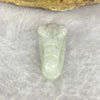 Type A Green Pea Pod Jadeite 3.31g 12.0 by 24.3 by 6.4mm - Huangs Jadeite and Jewelry Pte Ltd