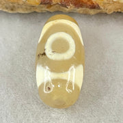 Natural Powerful Tibetan Old Oily Agate 3 Eyes Dzi Bead Heavenly Master (Tian Zhu) 三眼天诛 2.96g 20.0 by 10.1mm - Huangs Jadeite and Jewelry Pte Ltd