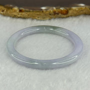 Type A Lavender with Green Patch Jadeite Bangle 15.28g Internal Diameter 42.7mm 5.7 by 6.3mm - Huangs Jadeite and Jewelry Pte Ltd