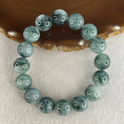 Certified Natural Type A Lavender with Old Mine Green Piao Hua Jadeite Beads Bracelet | 17cm (66.69g | 16 Beads 13.4mm | Crown, Heart & Third Eye Chakra Harmony, Regal Prosperity & Peace Shield) - Huangs Jadeite and Jewelry Pte Ltd