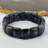 Natural Charoite Bracelet 46.23g 16.5cm 16.2 by 12.3 by 6.9mm 16 pcs - Huangs Jadeite and Jewelry Pte Ltd