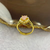 Pink Opal 6.0 by 8.0 by 4.0 mm (estimated) in 925 Silver Ring 2.35g - Huangs Jadeite and Jewelry Pte Ltd