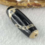 Natural Powerful Tibetan Old Oily Agate Snake Dzi Bead Heavenly Master (Tian Zhu) 蛇天珠 8.14g 36.8 by 11.6mm - Huangs Jadeite and Jewelry Pte Ltd