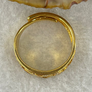 999 Gold Plated Ring (Adjustable Size) 5.56g 12.1 by 1.9mm - Huangs Jadeite and Jewelry Pte Ltd