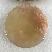 Natural Pink Flower Agate Bangle Set | (104.40g | 55.8mm ID | 10.8 x 7.4mm | Perfect | Blooming Self-Love & Emotional Renewal Anchor, Feng Shui Harmony & Stacking Peace Bangle Set) - Huangs Jadeite and Jewelry Pte Ltd