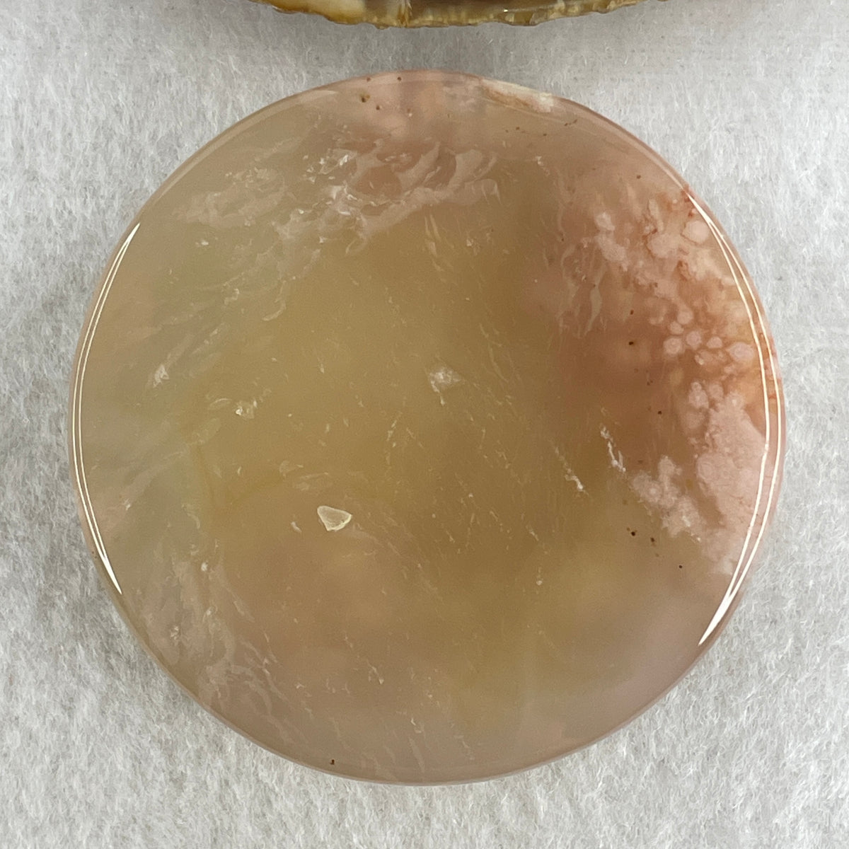 Natural Pink Flower Agate Bangle Set | (104.40g | 55.8mm ID | 10.8 x 7.4mm | Perfect | Blooming Self-Love & Emotional Renewal Anchor, Feng Shui Harmony & Stacking Peace Bangle Set) - Huangs Jadeite and Jewelry Pte Ltd