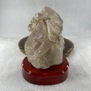 Natural Smoky Quartz Rough Irregular Shape Display in Wooden Stand 609.62g 17.4 by 88.5 by 123.0mm - Huangs Jadeite and Jewelry Pte Ltd