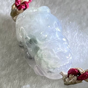 Type A Faint Lavender with Wuji Grey Black Jadeite Male Pixiu String Bracelet 6.07g 13cm 20.5 by 12.2 by 8.9mm - Huangs Jadeite and Jewelry Pte Ltd